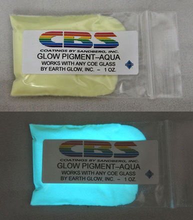 Aqua Glow in the Dark Powder 1oz